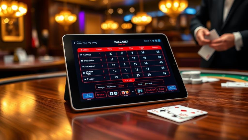 การวิเคราะห์สกอร์บอร์ดบาคาร่าและทดสอบสูตรบนมือถือ