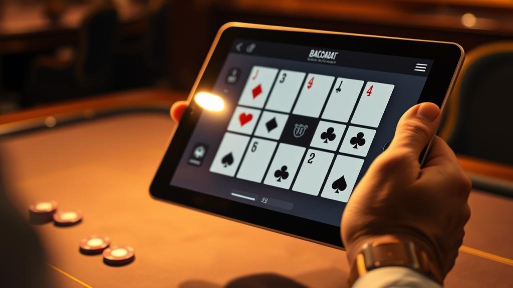 การวิเคราะห์เค้าไพ่บาคาร่าบนแท็บเล็ต iOS