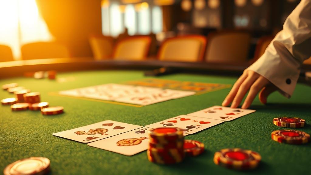 หน้าจอวิเคราะห์เปอร์เซ็นต์และเค้าไพ่บาคาร่า