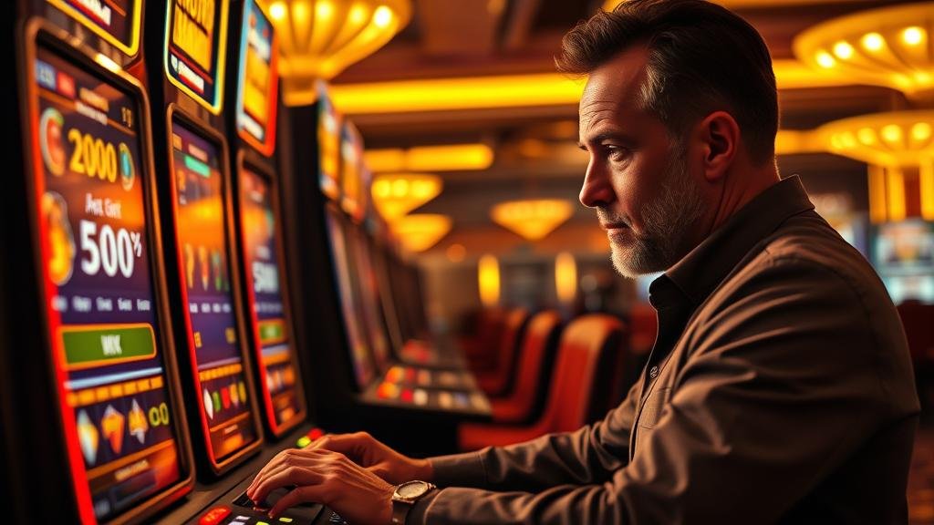 กราฟแสดงกลยุทธ์การปรับเบทและการควบคุมจังหวะการเล่นสล็อต