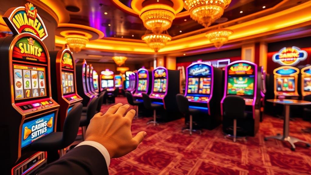 หน้าจอเกมสล็อต Spinomenal ที่แสดงฟีเจอร์พิเศษ