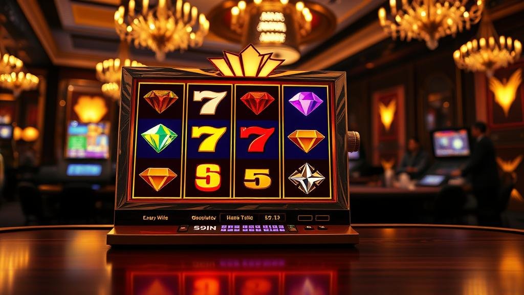 ผู้เล่นมือใหม่กำลังทดลองเล่นสล็อตบนแท็บเล็ต