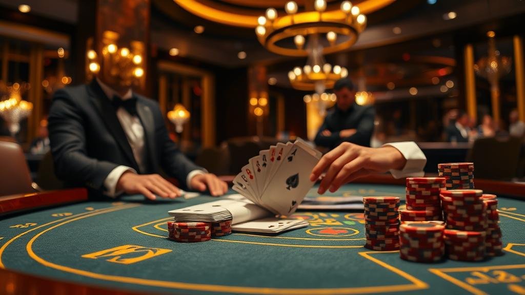 มือถือสลากกินแบ่งที่แสดงเลขเด็ด พร้อมฉากหลังตลาดหุ้น