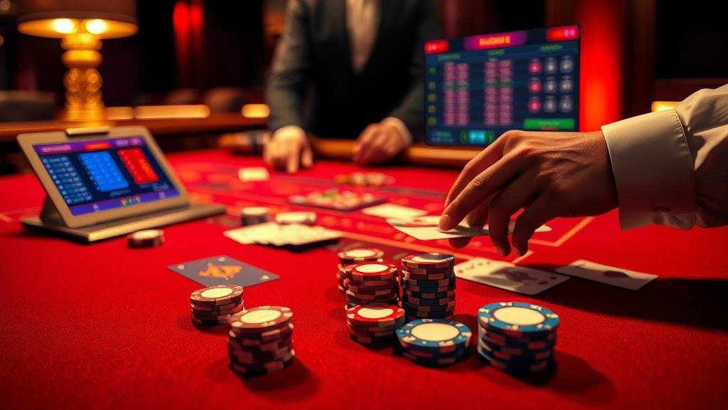 กราฟแสดงสถิติและเปอร์เซ็นต์การเดิมพันบาคาร่า