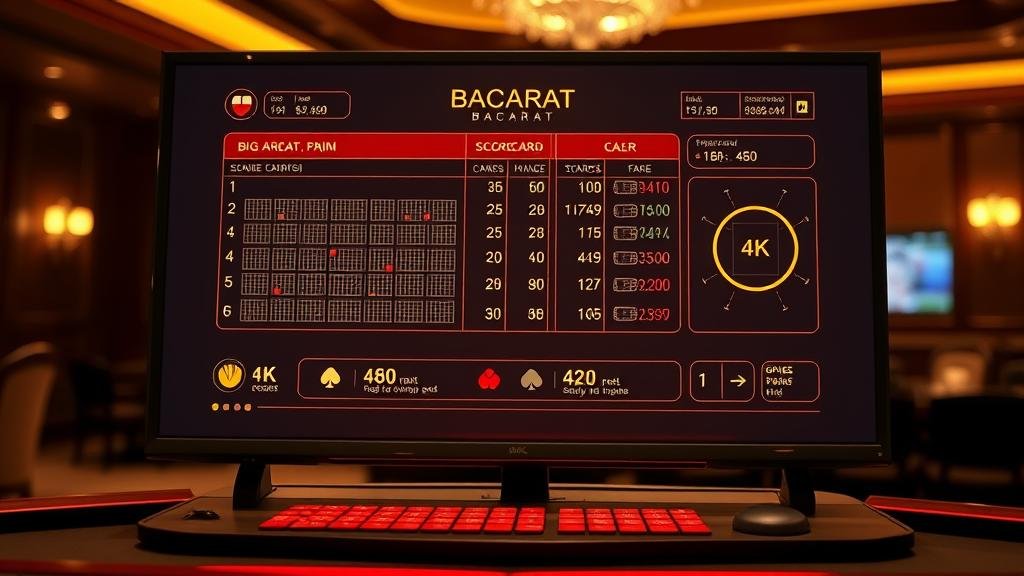 อินโฟกราฟิกแสดงสถิติและเค้าไพ่บาคาร่า