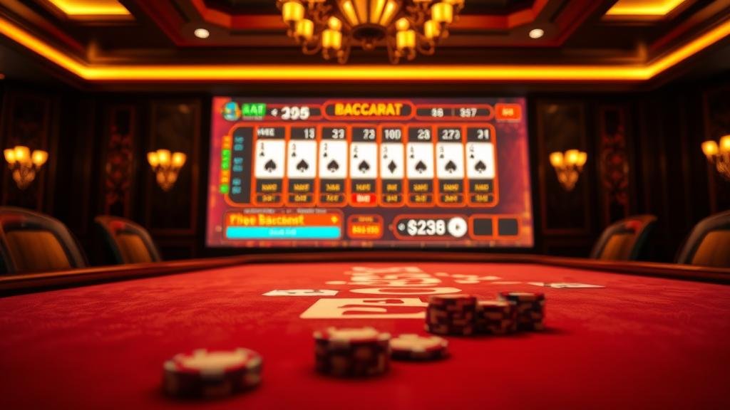 หน้าจอเกมบาคาร่าสดจากค่าย WM Casino