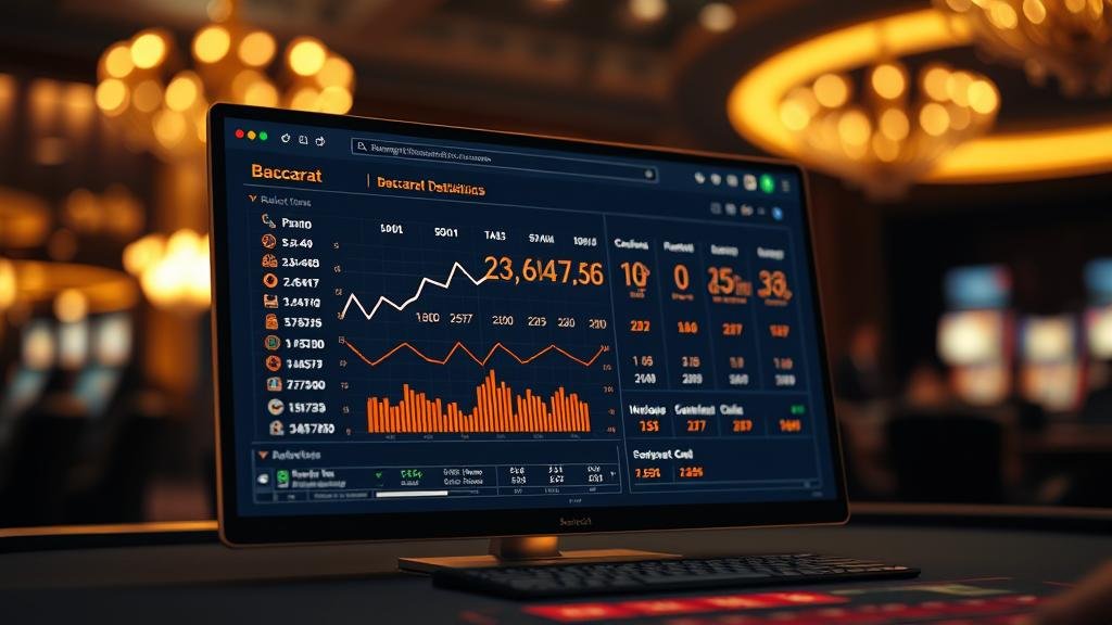 กราฟแสดงกลยุทธ์การเดินเงินและควบคุมความเสี่ยงบาคาร่า