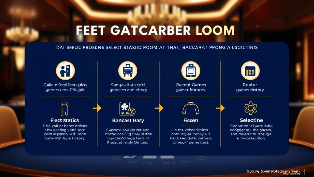 หน้าจอแท็บเล็ตแสดงผลการเล่นบาคาร่าพร้อมเค้าไพ่