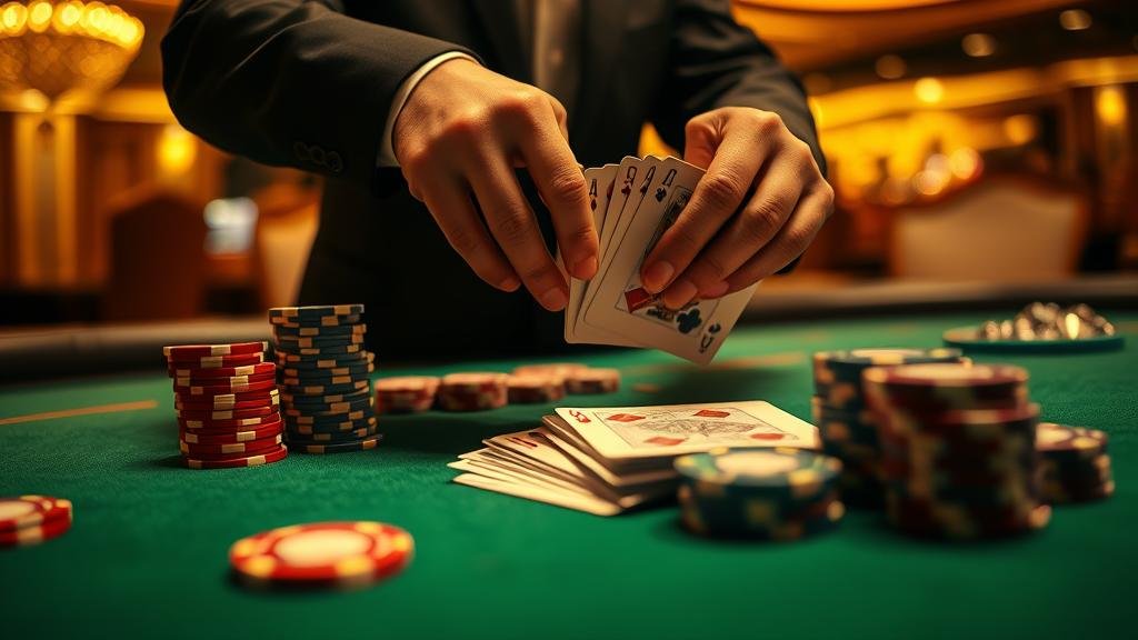 อินโฟกราฟิกแสดงรูปแบบเค้าไพ่บาคาร่า