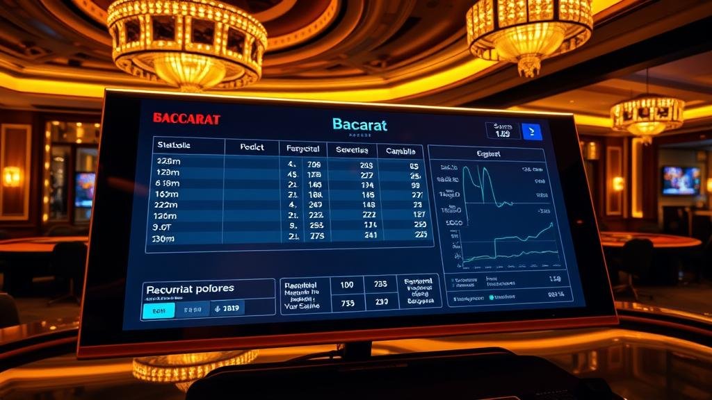 กราฟแสดงอัตราจ่ายและสถิติบาคาร่า
