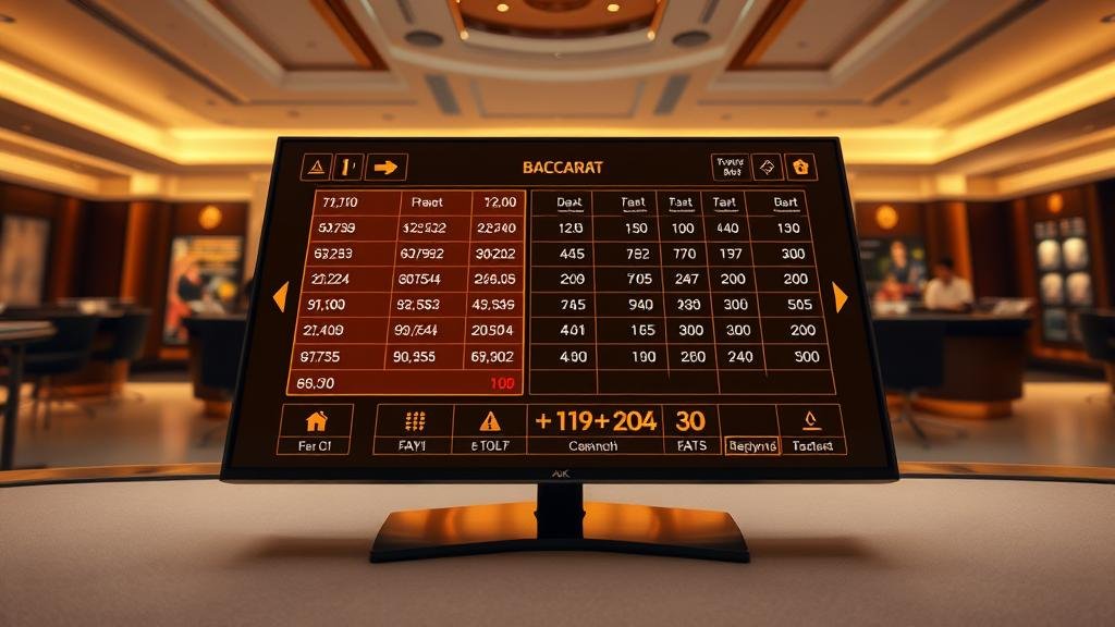 ตัวอย่างเค้าไพ่สามตัดในการเล่นบาคาร่า