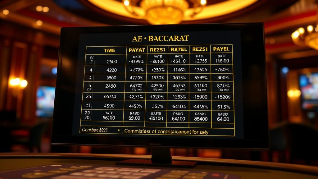เจาะลึก! วิธีเช็คอัตราจ่ายบาคาร่า AE แบบมีค่าคอม ทุนน้อย ยั่งยืน