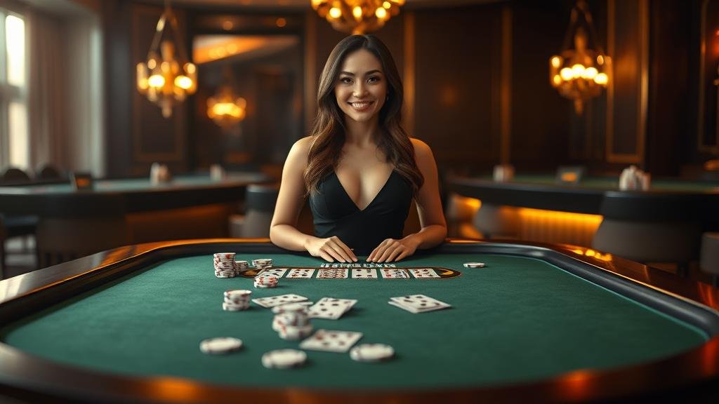 หน้าจอแสดงห้องบาคาร่าต่างๆ ของ AllBet