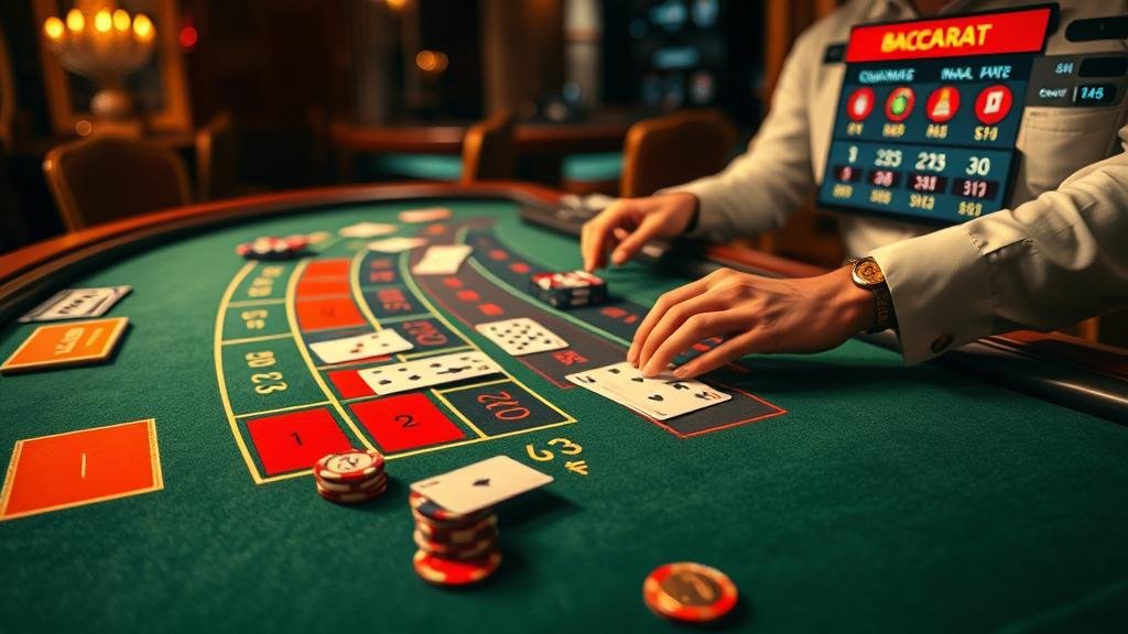 การวางเดิมพันในเกมบาคาร่าสด
