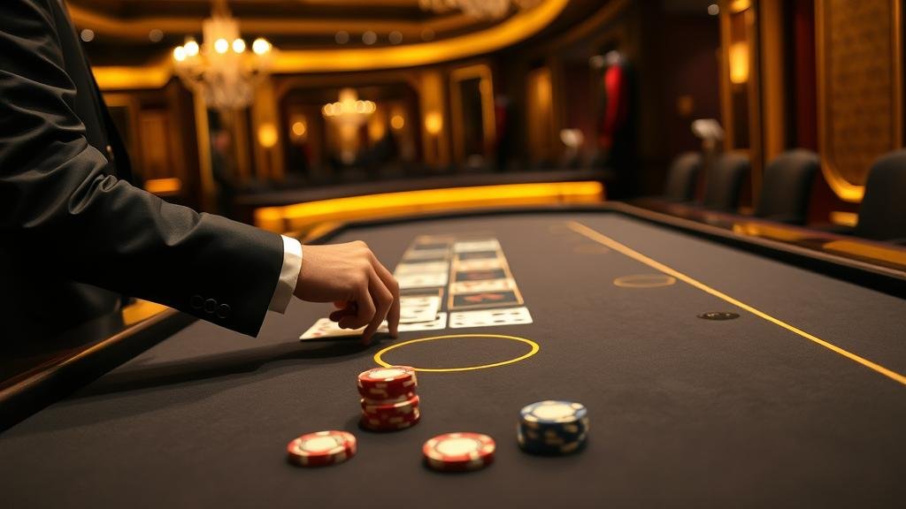 ช่วงเวลาลุ้นไพ่บาคาร่าในคาสิโนกลางคืน