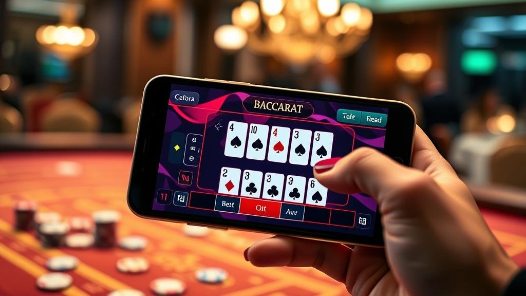 การทดสอบสูตรบาคาร่าบนแท็บเล็ต