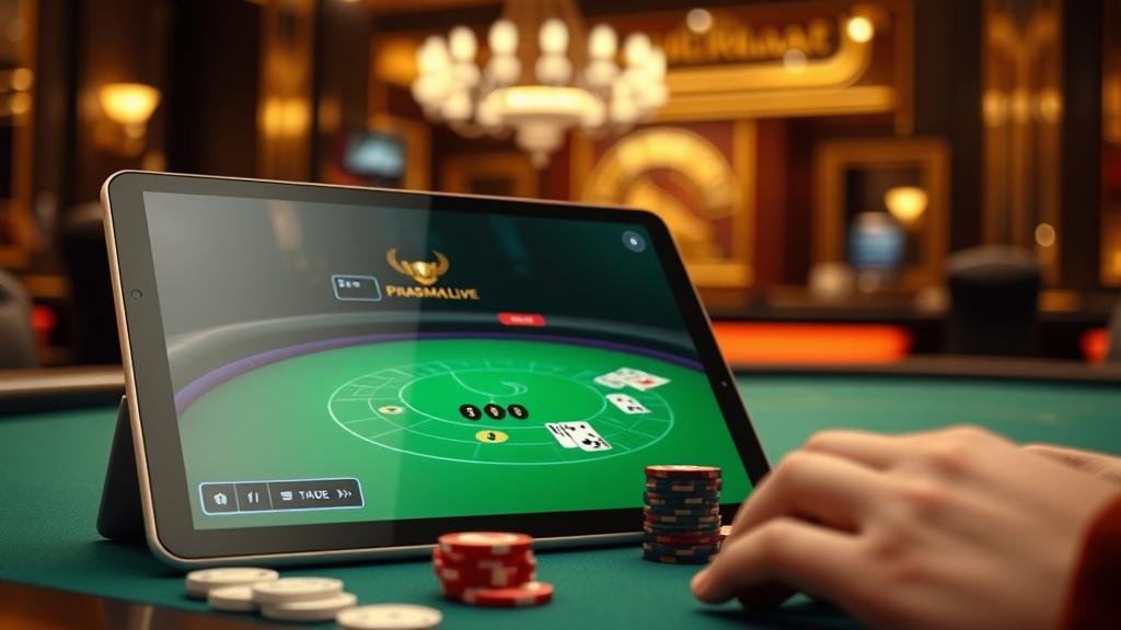 การอ่านเค้าไพ่ถนนไม้ขีดบาคาร่าบนแท็บเล็ต