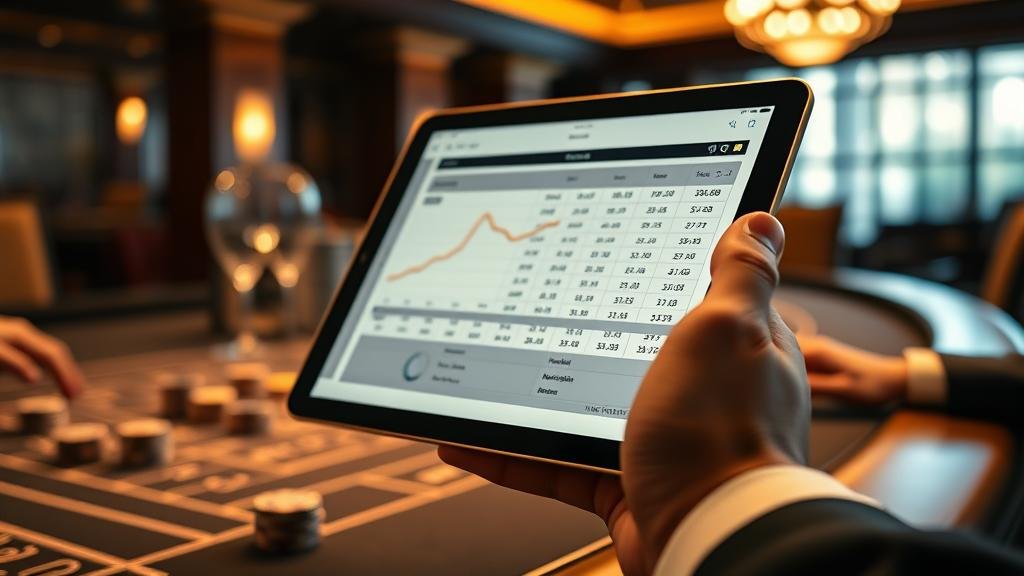 การบันทึกผลและวางแผนการเงินบาคาร่าบนแท็บเล็ต