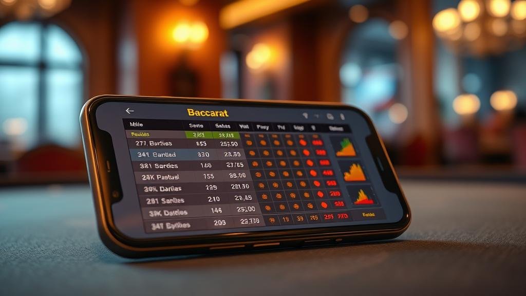 การเล่นบาคาร่าผ่าน iPhone พร้อมดูสถิติ