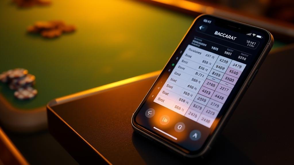 การวิเคราะห์สถิติบาคาร่าบนแท็บเล็ต iPad
