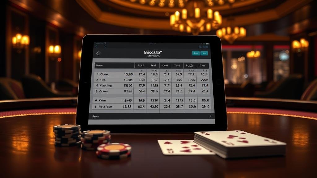 เจาะลึกอินไซต์บาคาร่า: คู่มือเช็คสถิติและคาดการณ์ไพ่ระดับกลางบน iPad