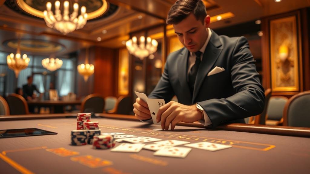 ภาพประกอบเทคนิคเดินเงินบันไดเงินในบาคาร่า