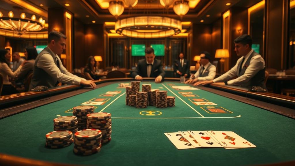 การอ่านเค้าไพ่บาคาร่าบนหน้าจอ