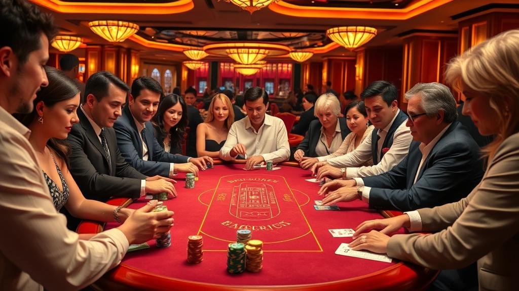 การแสดงผลเค้าไพ่บาคาร่าบนหน้าจอมือถือ