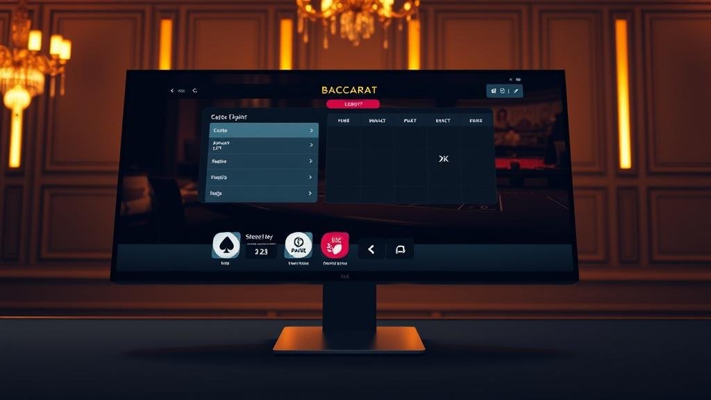 หน้าจอแสดงผลการอ่านเค้าไพ่บาคาร่าLITE บนแท็บเล็ต