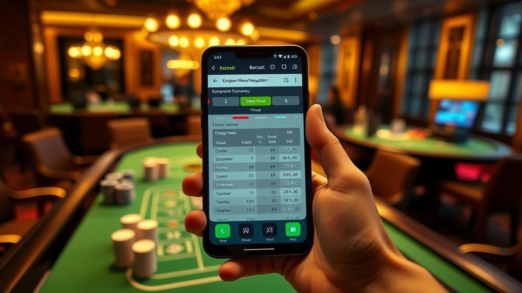 กราฟแสดงสูตรเดินเงินยุโรปสำหรับบาคาร่าบนมือถือ