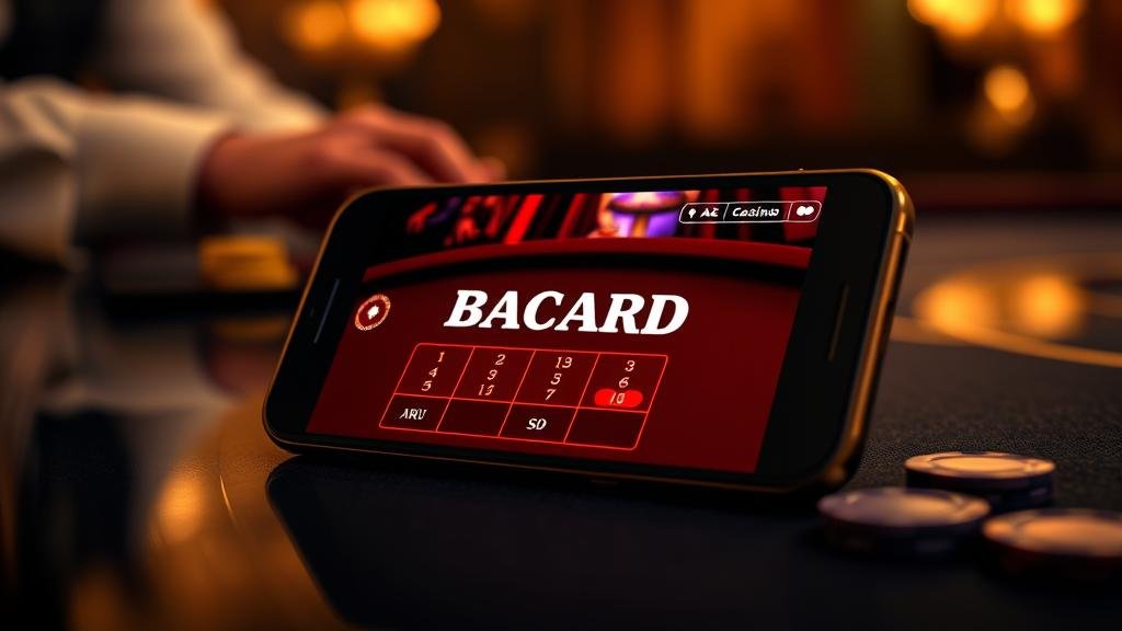 ตารางสกอร์บอร์ดบาคาร่าบนแท็บเล็ต