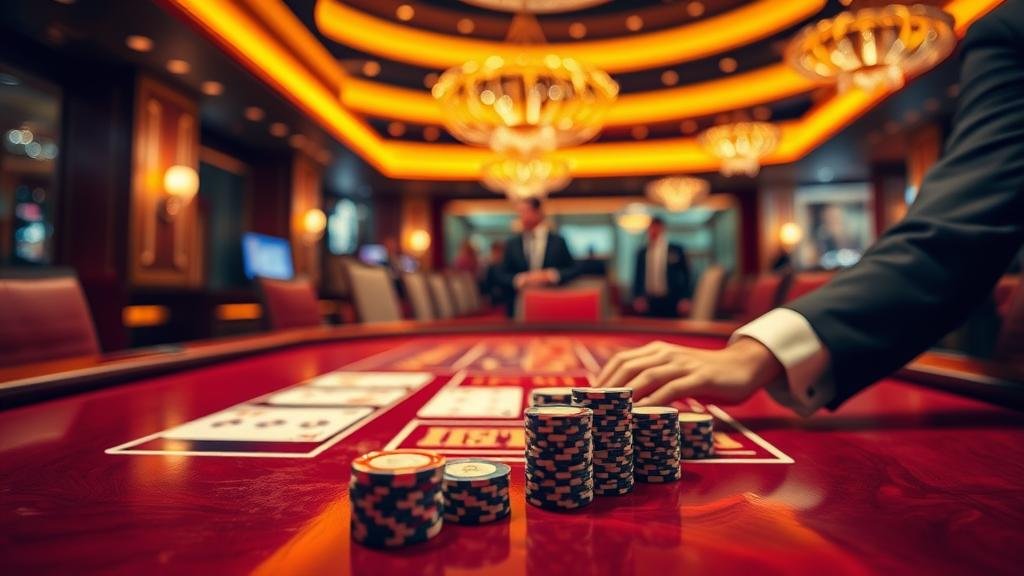 หน้าจอแสดงเกมบาคาร่าหลายโต๊ะพร้อมกัน