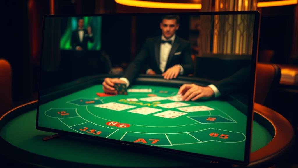 อินเทอร์เฟซเกมบาคาร่าบนแท็บเล็ต