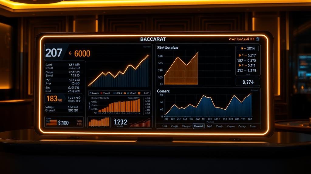หน้าจอโทรศัพท์มือถือแสดงผลสถิติบาคาร่าแบบเรียลไทม์