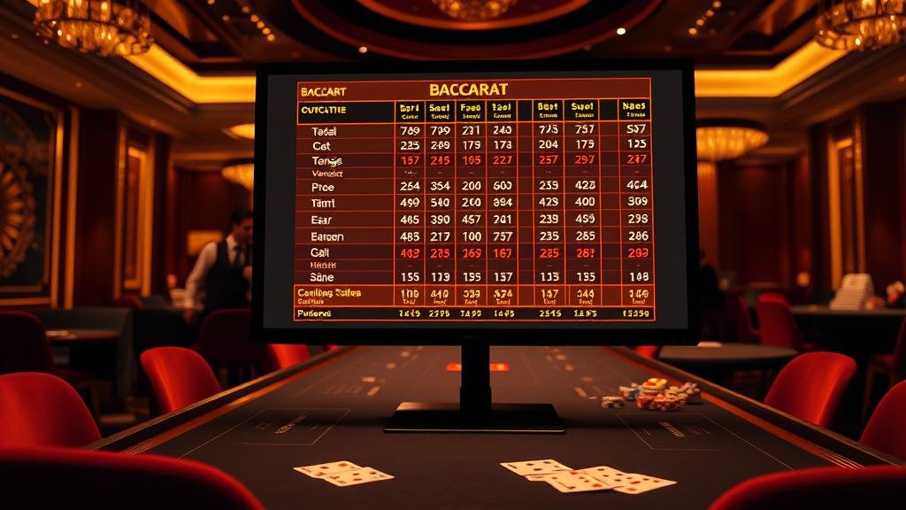 ตารางสถิติเค้าไพ่บาคาร่า (Roadmap)