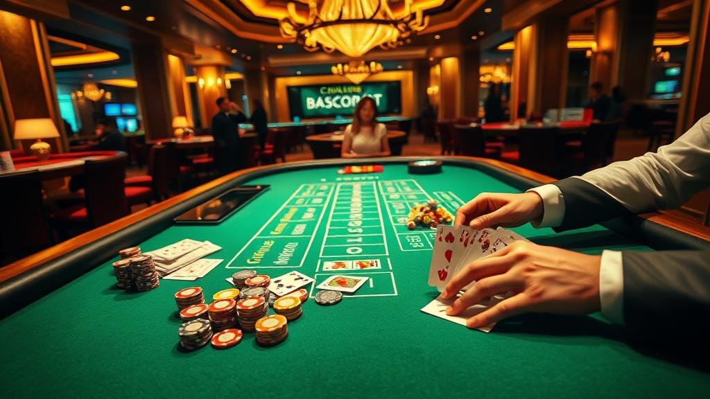 หน้าจอเกมบาคาร่าจาก Microgaming และ Evolution Gaming