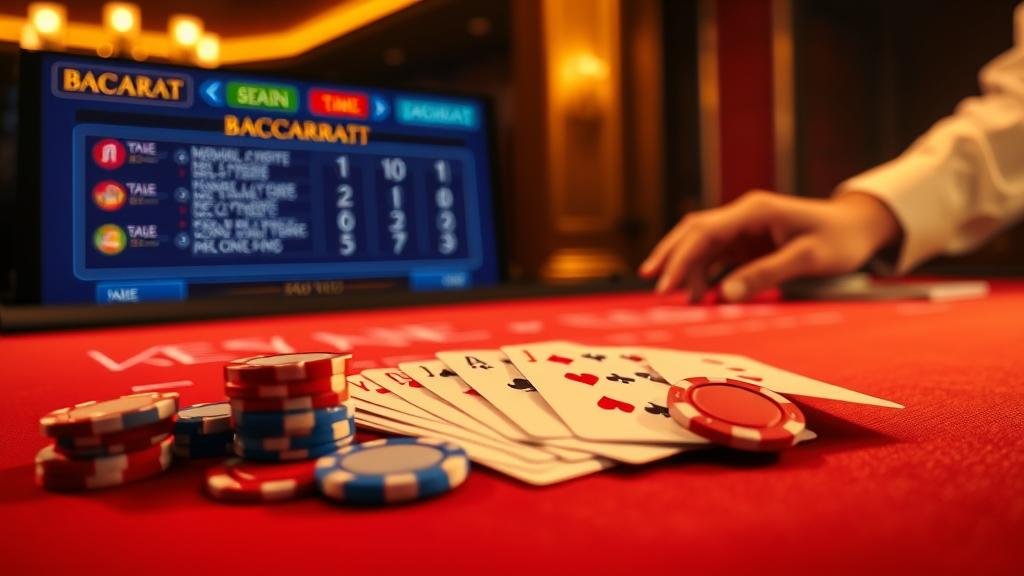 ภาพประกอบการเดิมพันไพ่คู่ในบาคาร่า