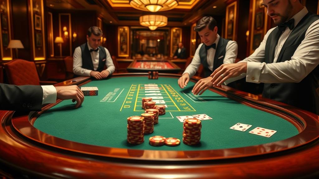 การเล่นบาคาร่าด้วยไพ่และชิป