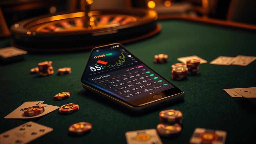 กราฟหุ้นฮั่งเส็งบนมือถือ