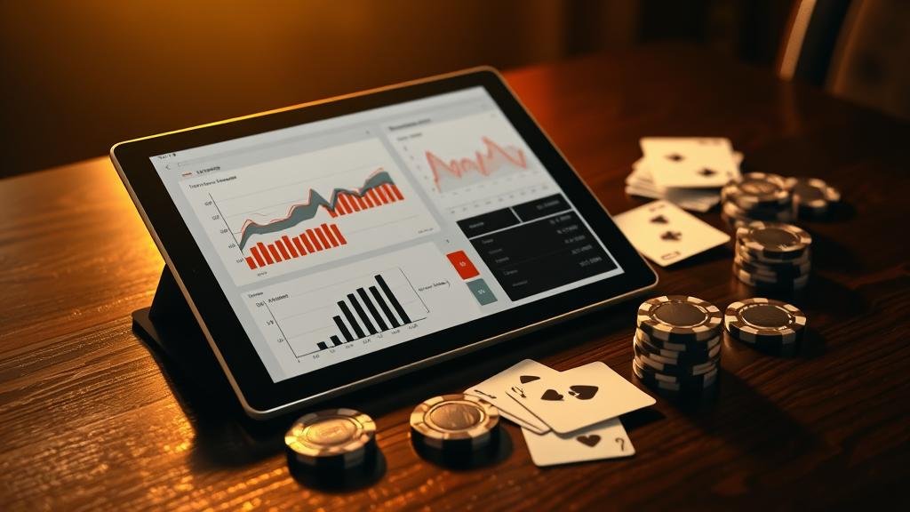 การบันทึกผลการเล่นบาคาร่าบนแท็บเล็ต