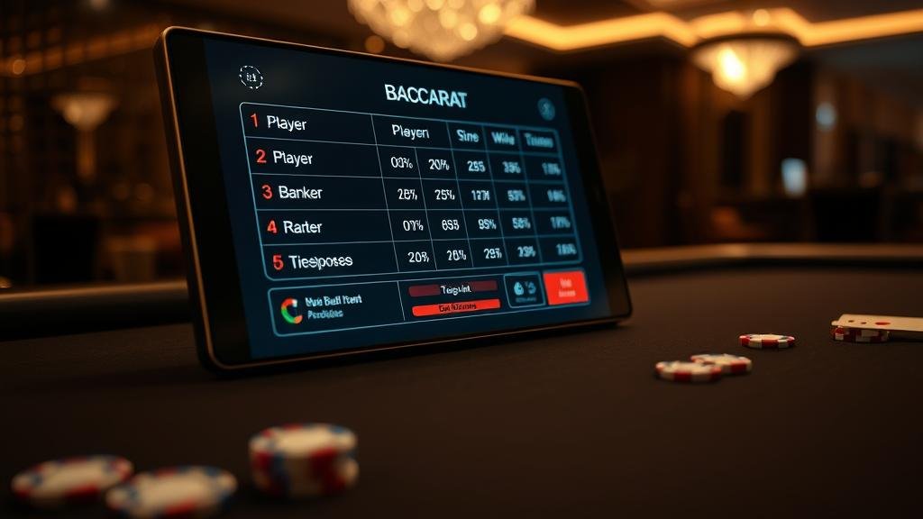 การวิเคราะห์สถิติและวางแผนการเดิมพันบาคาร่า