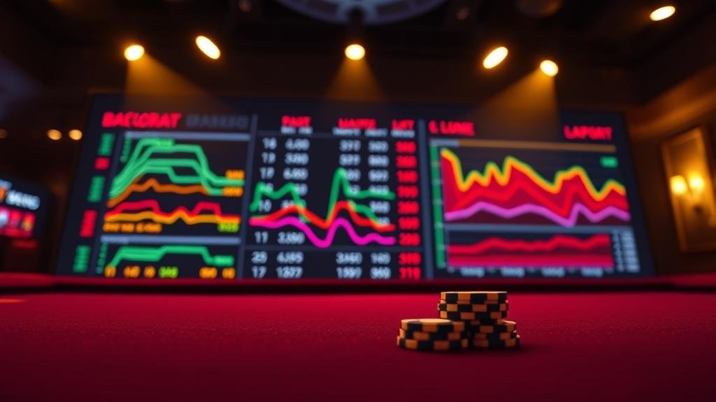 กราฟแสดงการบริหารเงินทุนบาคาร่า