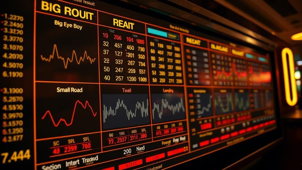 การแสดงผลถนนเค้าไพ่บาคาร่าแบบต่างๆ