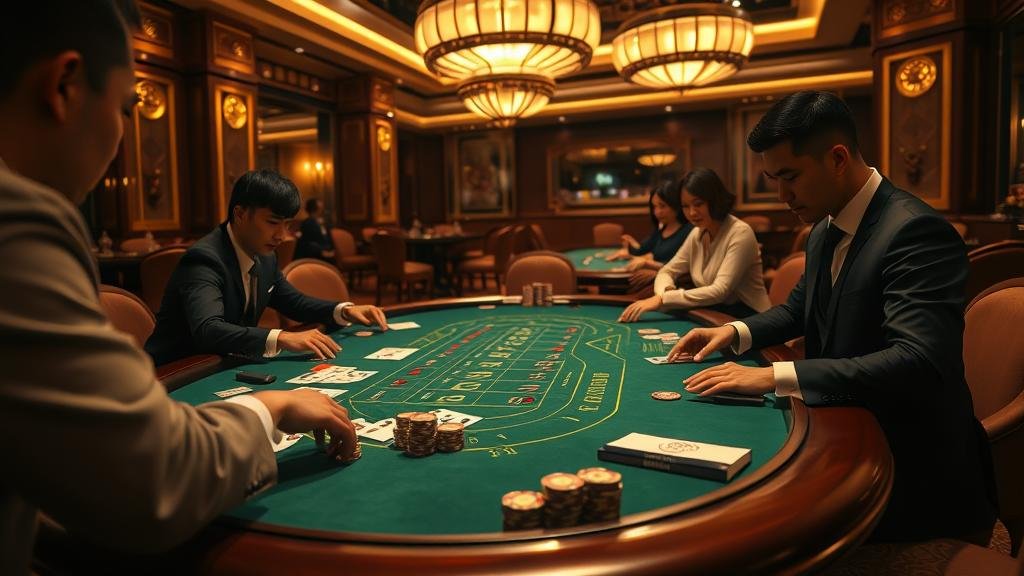 ตัวอย่างเค้าไพ่บาคาร่า: มังกรและปิงปอง