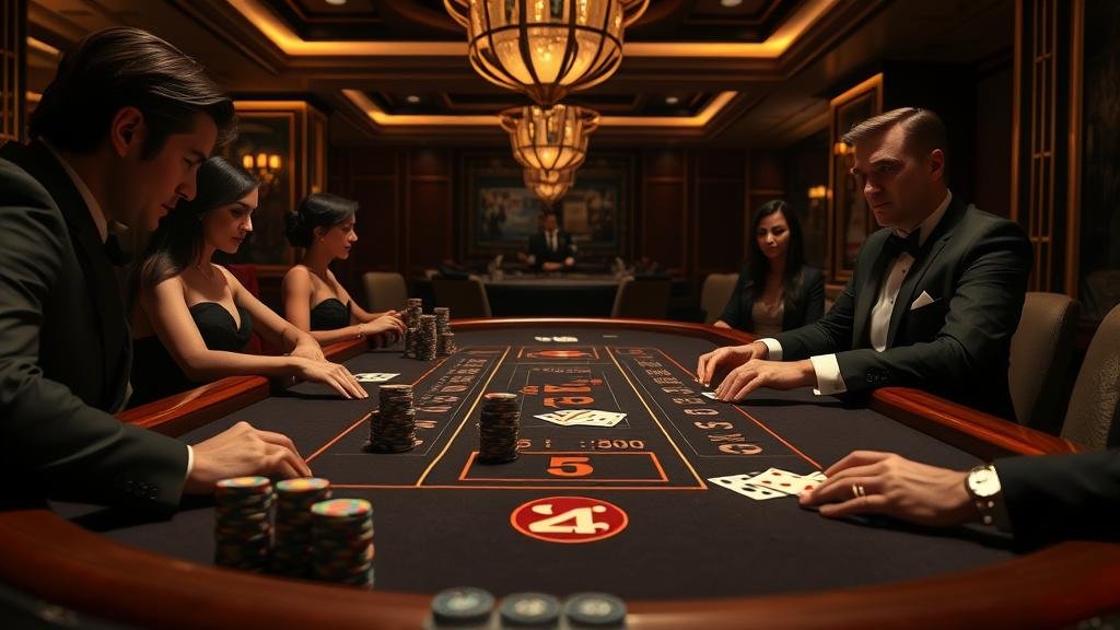 ห้องบาคาร่า AsiaGaming บรรยากาศหรูหรา