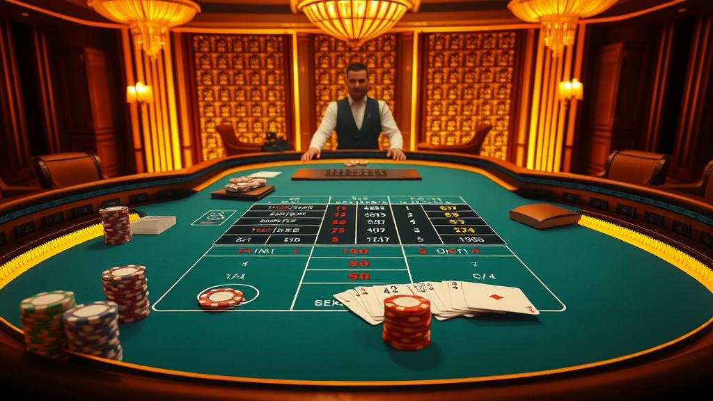 อินโฟกราฟิกแสดงเค้าไพ่บาคาร่าและกลยุทธ์การเดิมพัน