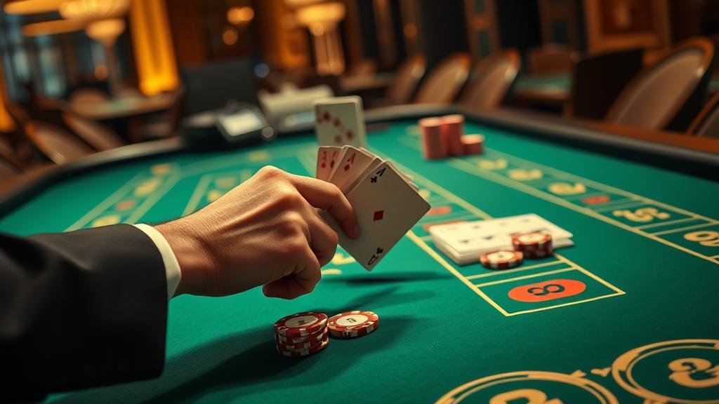 การเล่นบาคาร่าบนโต๊ะจริง