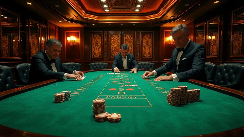 ตัวอย่างเค้าไพ่ปิงปองยาวในบาคาร่า