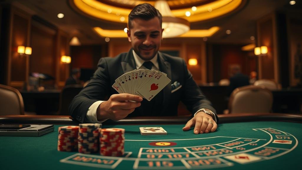 การแสดงผลเค้าไพ่บาคาร่าบนหน้าจอ EBet