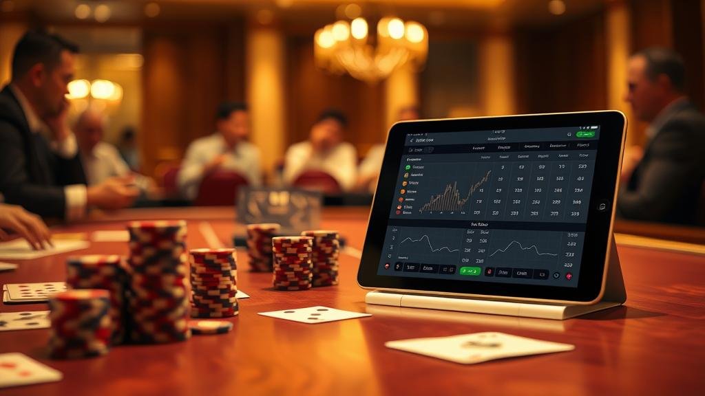 แอปพลิเคชันติดตามงบประมาณบาคาร่าบนแท็บเล็ต